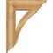 Ekena Millwork Thorton Traditional Rough Sawn Bracket w/ Offset Brace, Western Red Cedar, 8"W x 26"D x 34"H BKT0806X26X34THR01RWR - alternate 4